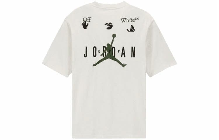 Jordan x OFF-WHITE Logo Embroidered T-Shirt