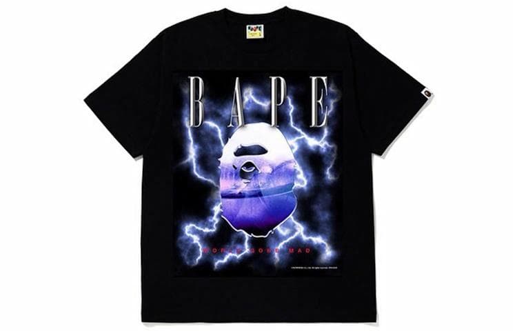 A BATHING APE BAPE LIGHTNING TEE