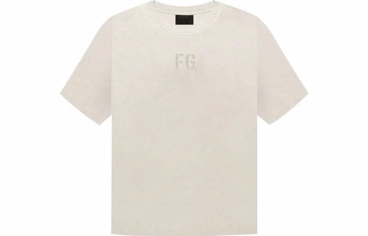 Fear of God the-seventh-collection FG Tee Vintage Concrete White FGLogoT