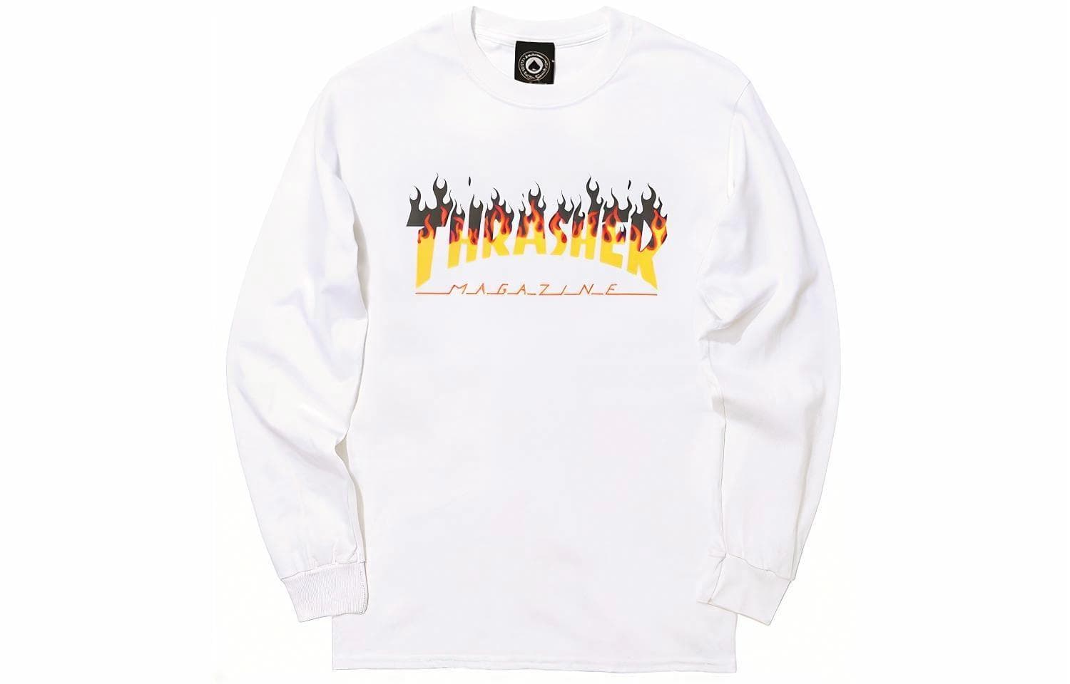 Thrasher Long Sleeve White