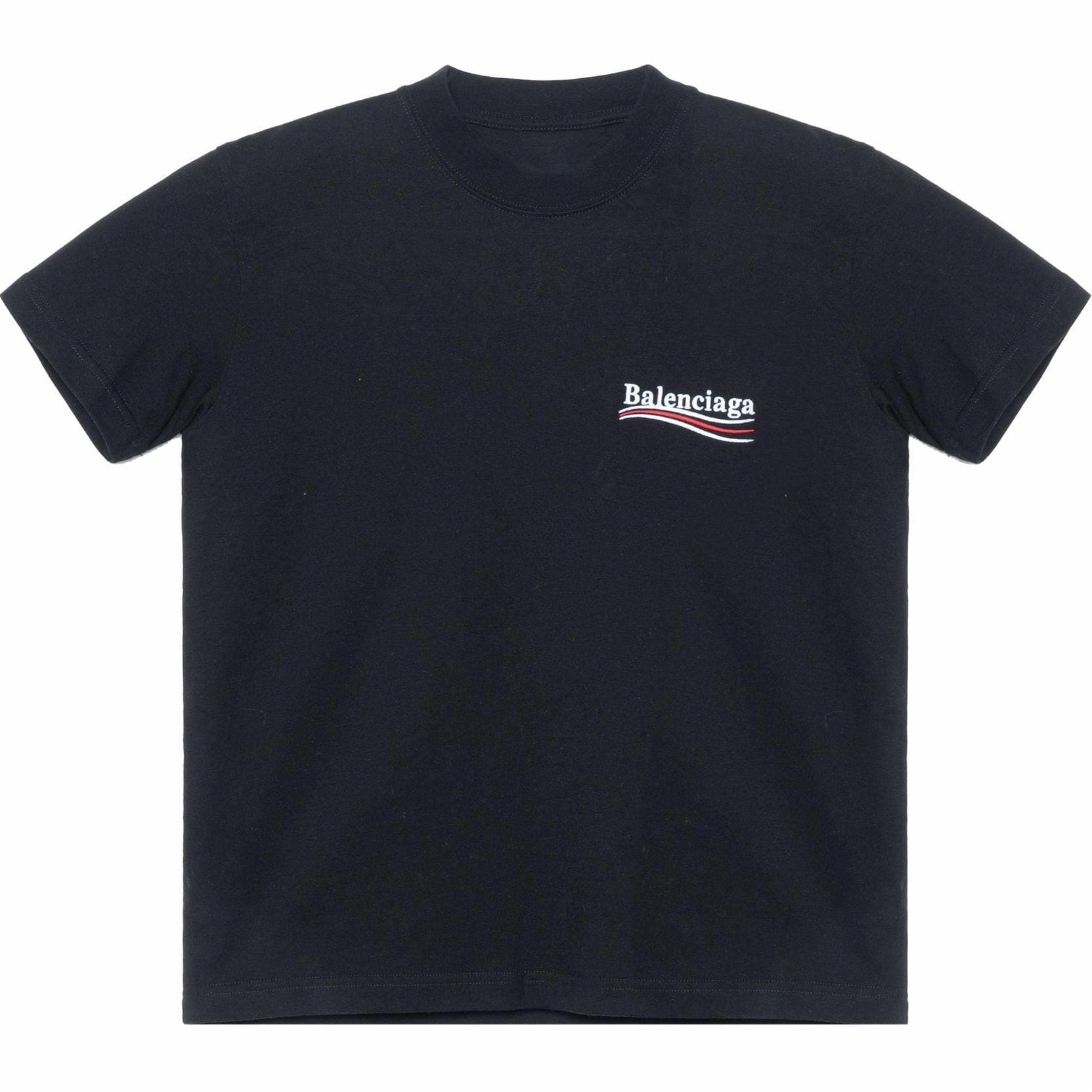 Balenciaga Logo Crewneck T-Shirt Black