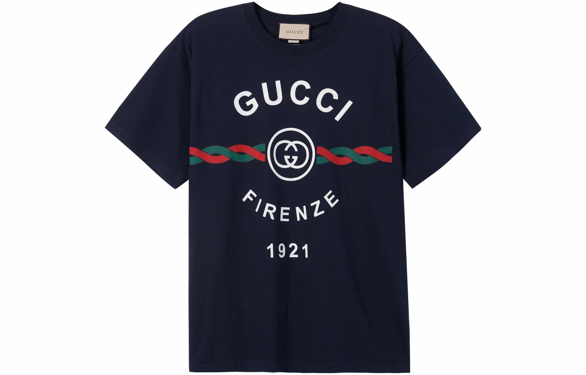 GUCCI/古驰 Gucci Firenze 1921 SS22 T-Shirt Navy