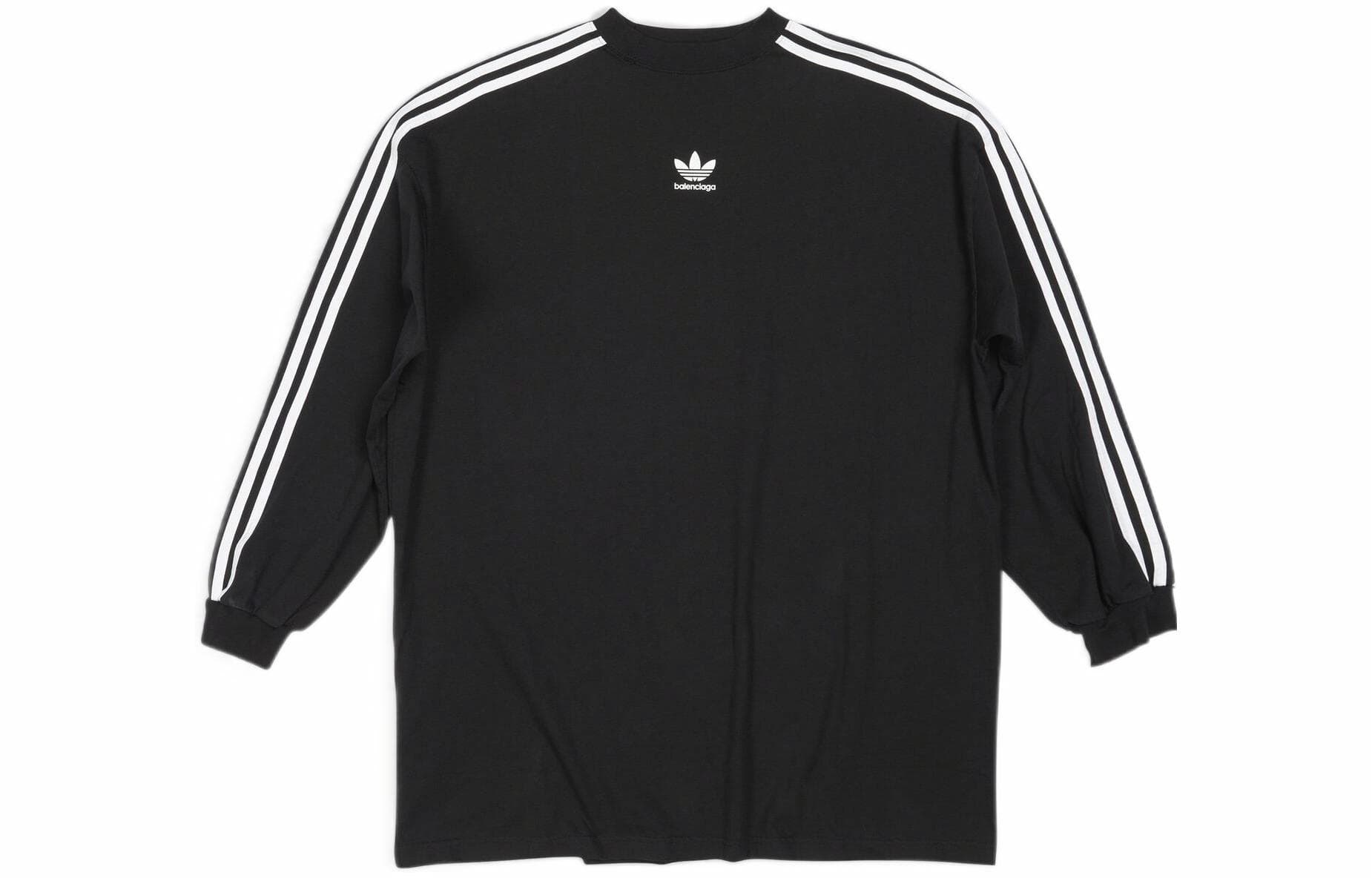 Balenciaga x adidas Logo Print Crewneck T-Shirt Black
