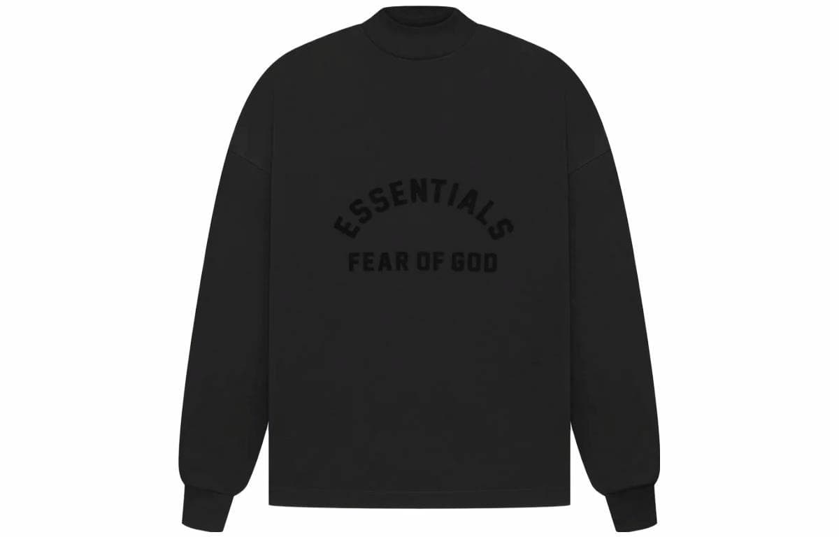 Fear of God Essentials The Black Collection SS23 Ls Tee Jet Black