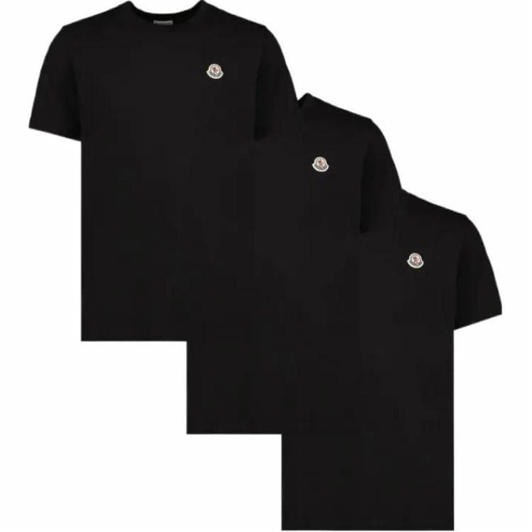 Moncler SS24 T-Shirt Pack Black