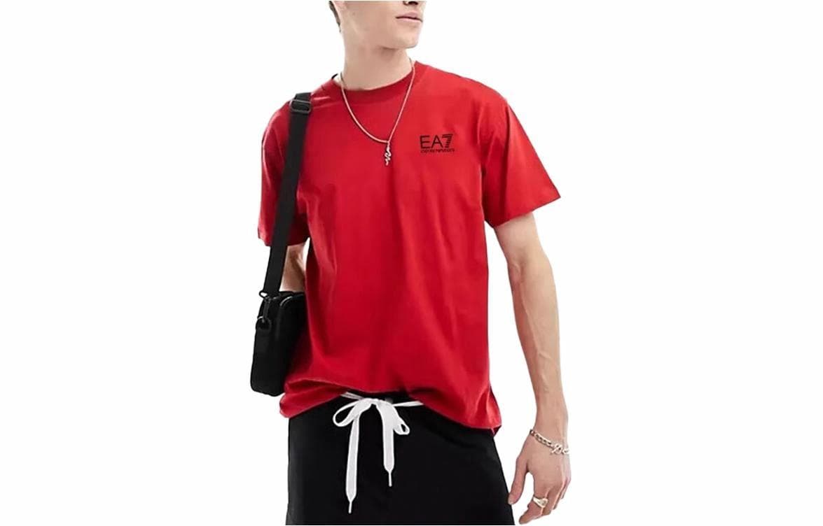EMPORIO ARMANI/阿玛尼 Emporio Armani EA7 Red T-Shirt