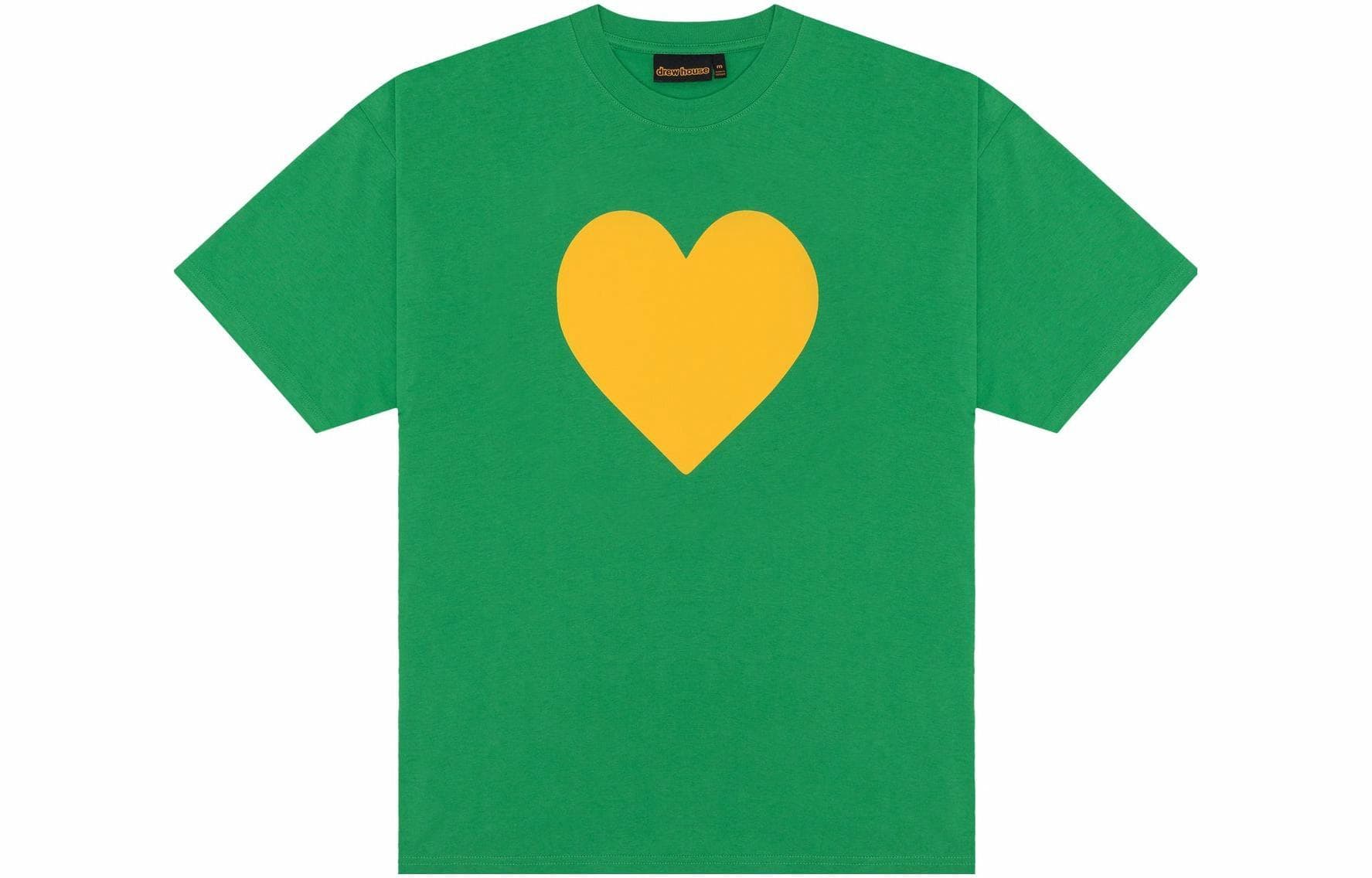 Drew House FW23 Heart Print Tee Green