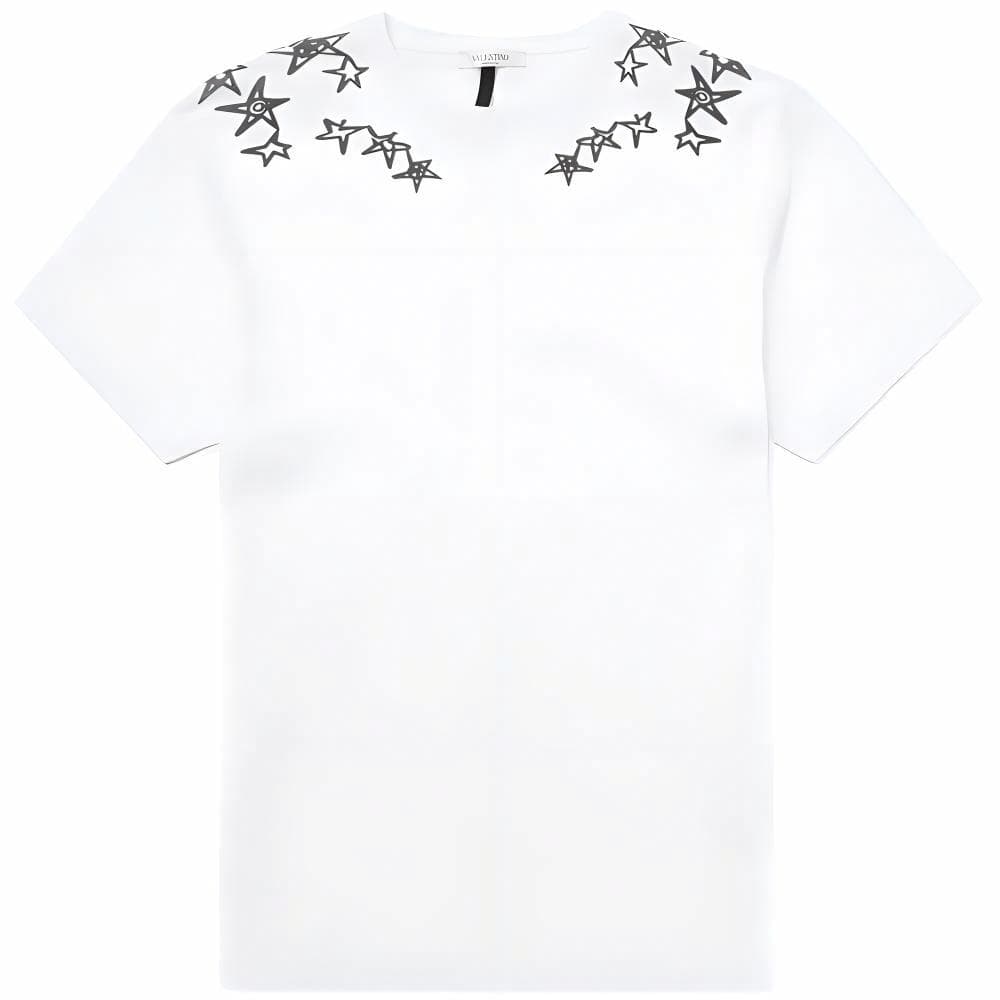 Valentino/华伦天奴 Valentino Star Graffiti T-Shirt White