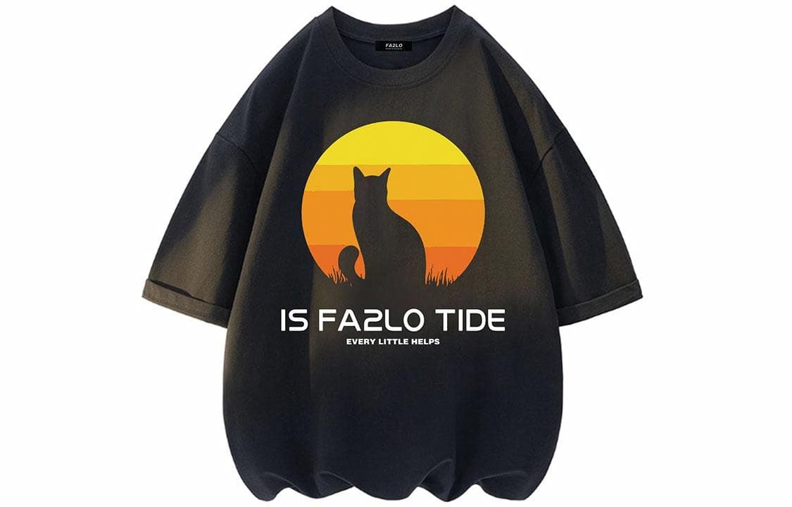 FA2LO Sunset Cat Logo T-Shirt