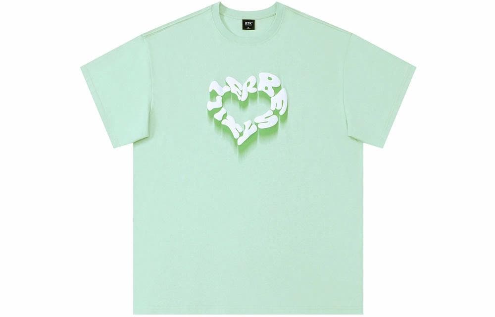 BTK Foam Heart Letter T-Shirt