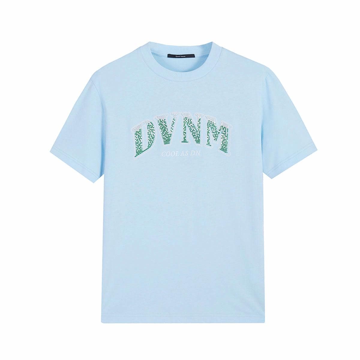 David Naman SS24 Cotton Colorblock Embroidered Tee
