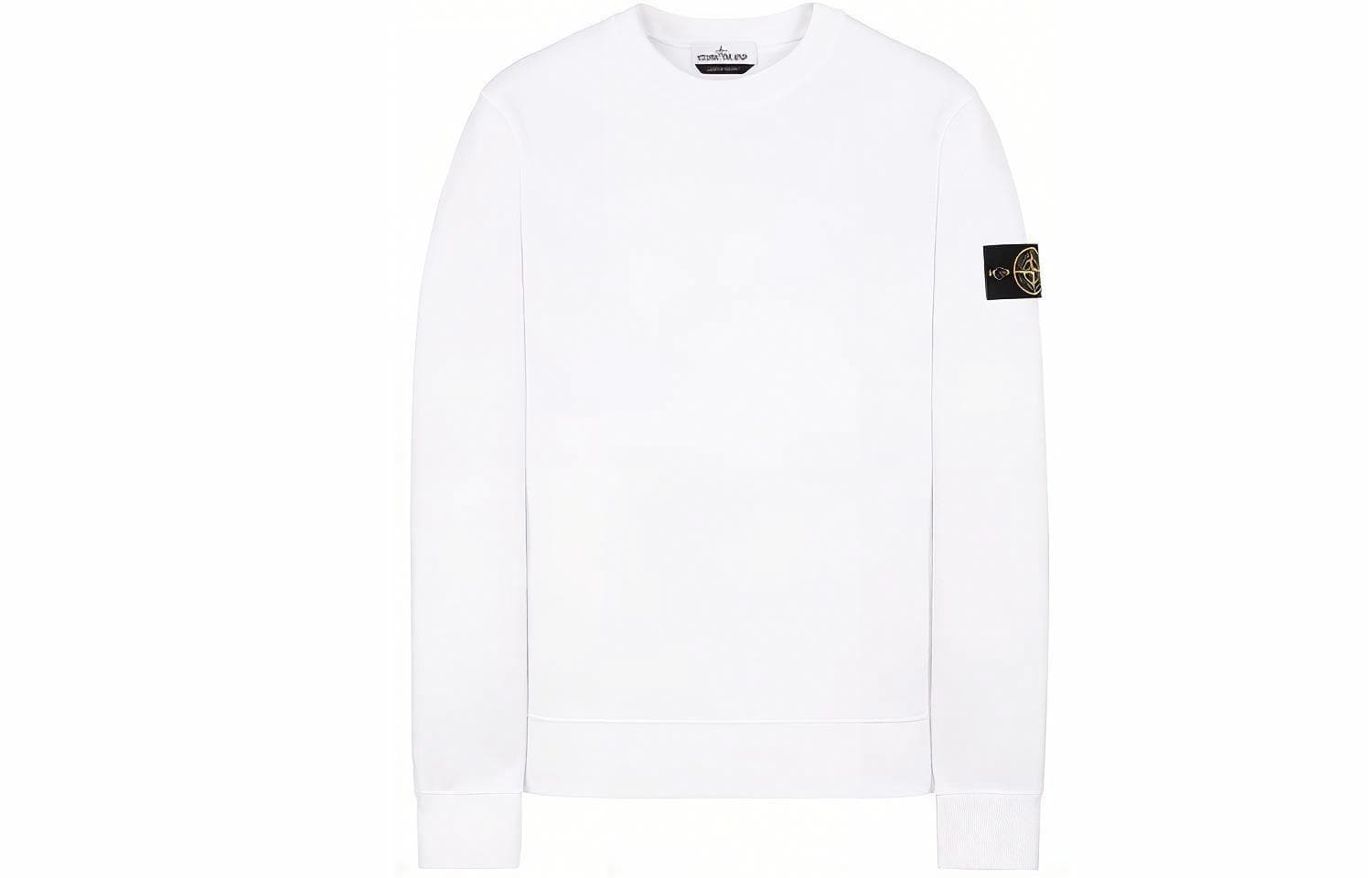 Stone Island Garment Dyed Crew Sweat White