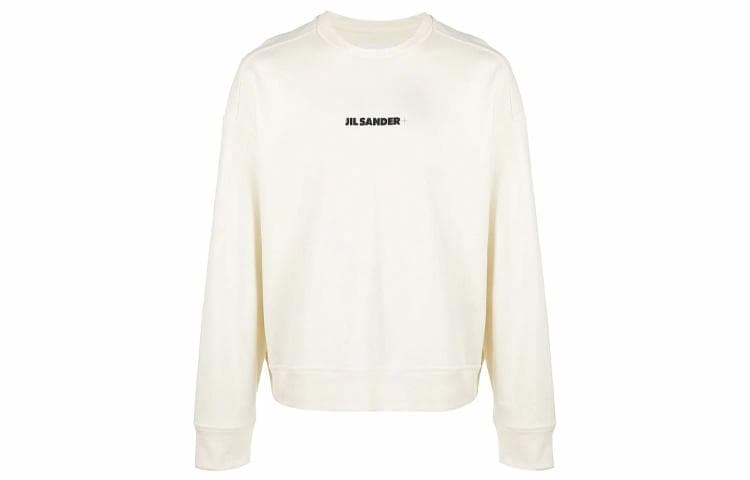 Jil Sander Logo Crewneck Sweatshirt White