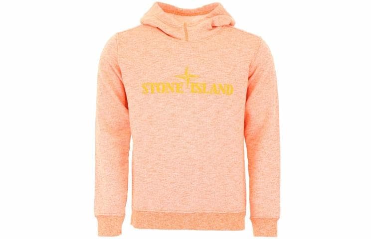 Stone Island Ghost Pieces Hoodie Orange