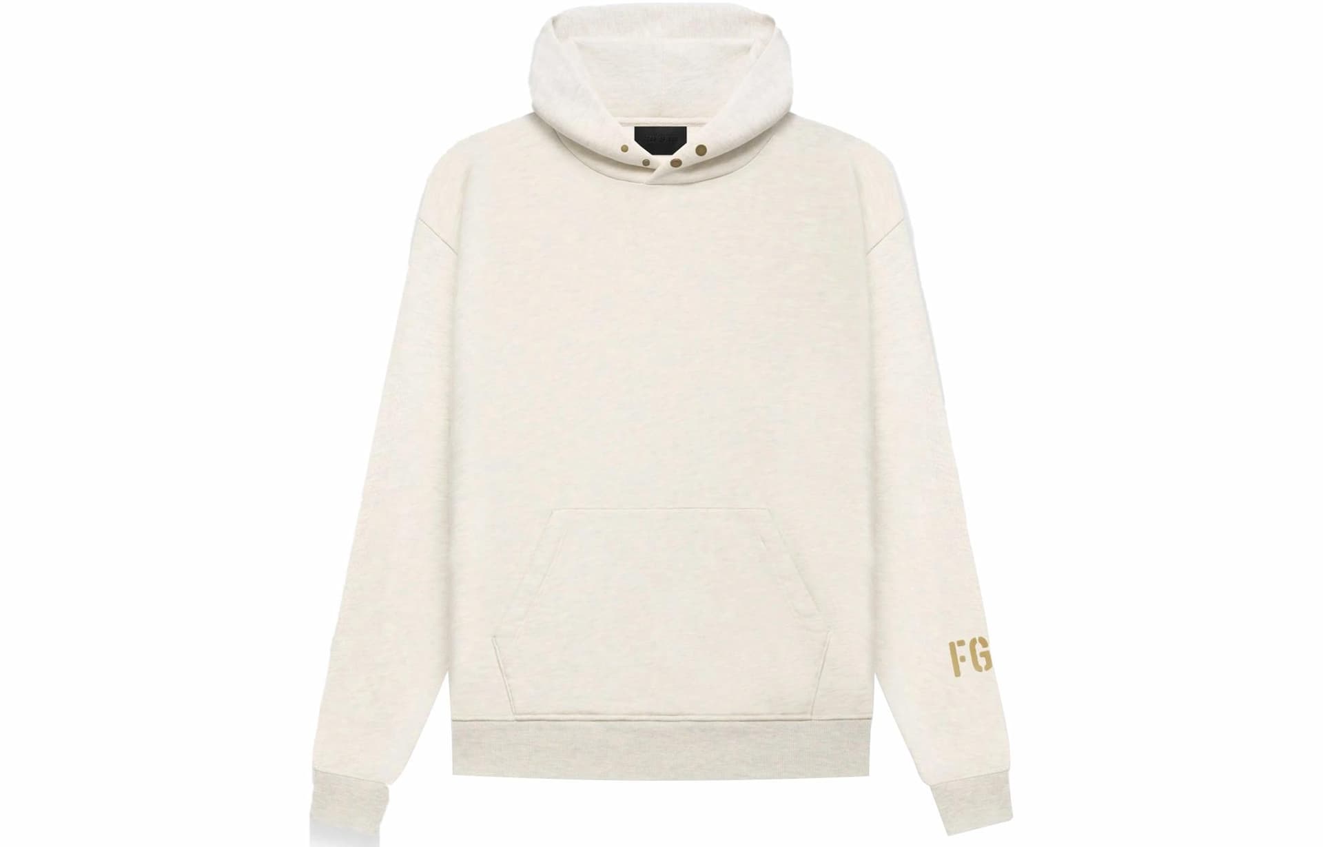 Fear of God FG7C Hoodie Cream Heather Logo