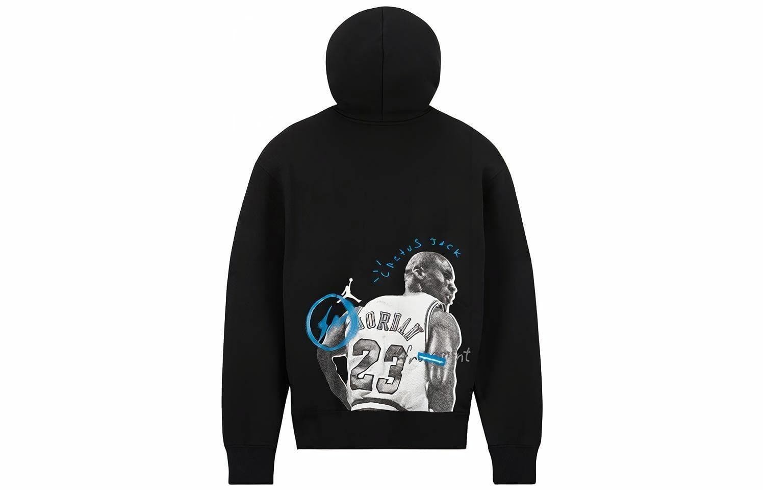 Jordan x Travis Scott x Fragment Design Hoodie Black
