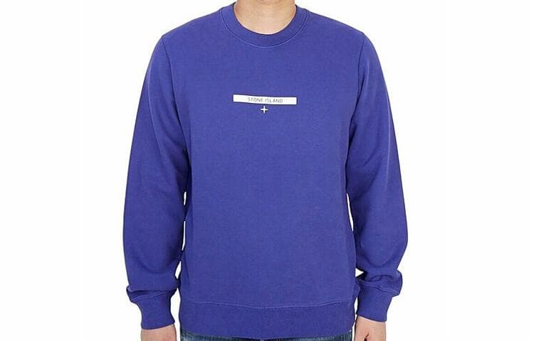 Stone Island SS21 Blue Crewneck Sweatshirt