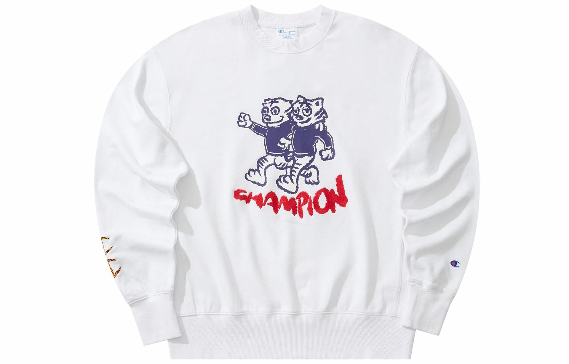 Champion SS22 Tiger Embroidery Crewneck Sweatshirt