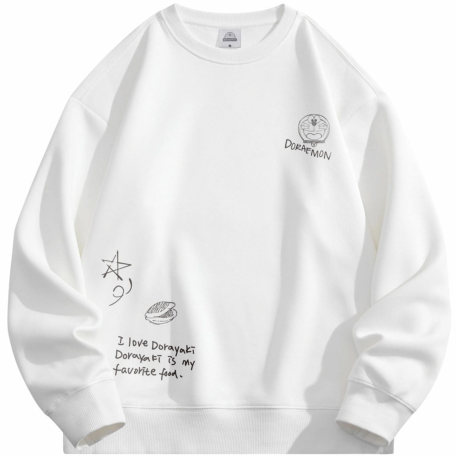 Doraemon/哆啦A梦 Doraemon Star Logo Sweatshirt