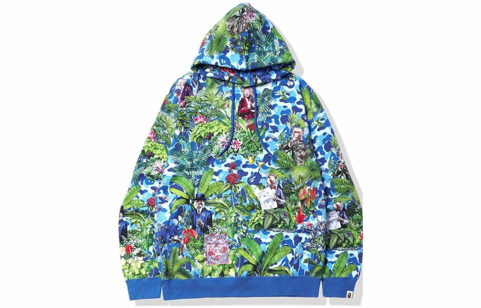 A BATHING APE x MONKEY 47 Pullover Hoodie Pink