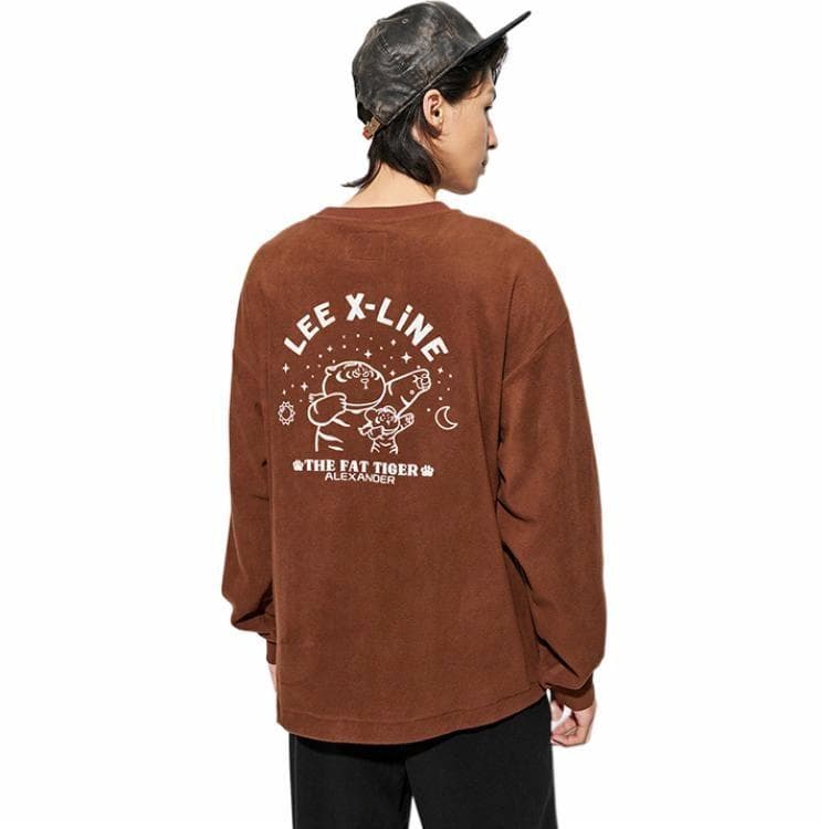 Lee FW23 Fleece Sweatshirt Brown