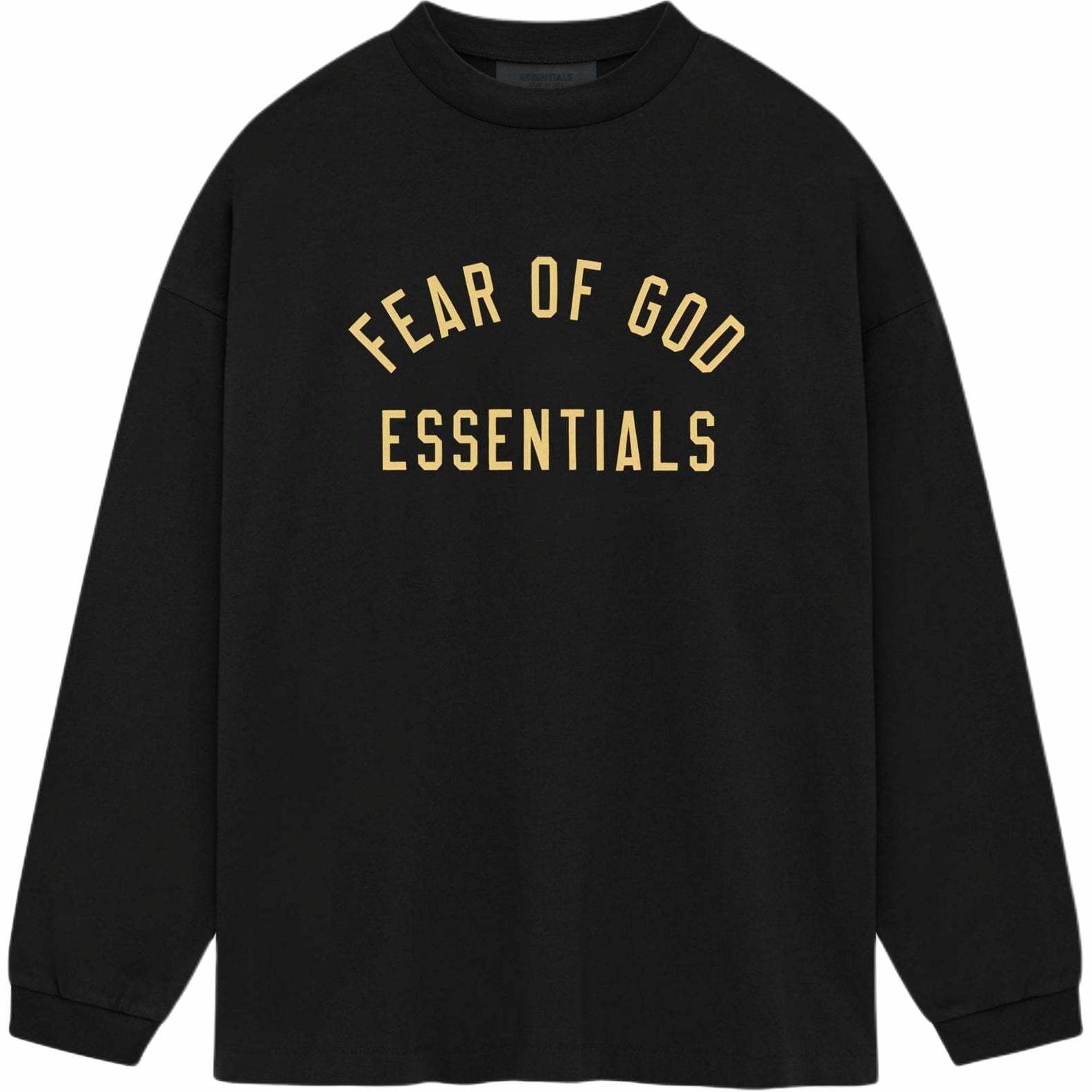 Fear of God Essentials Jersey Long Sleeve Tee Obsidian Black