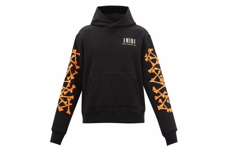 AMIRI Bone Print Hoodie Black