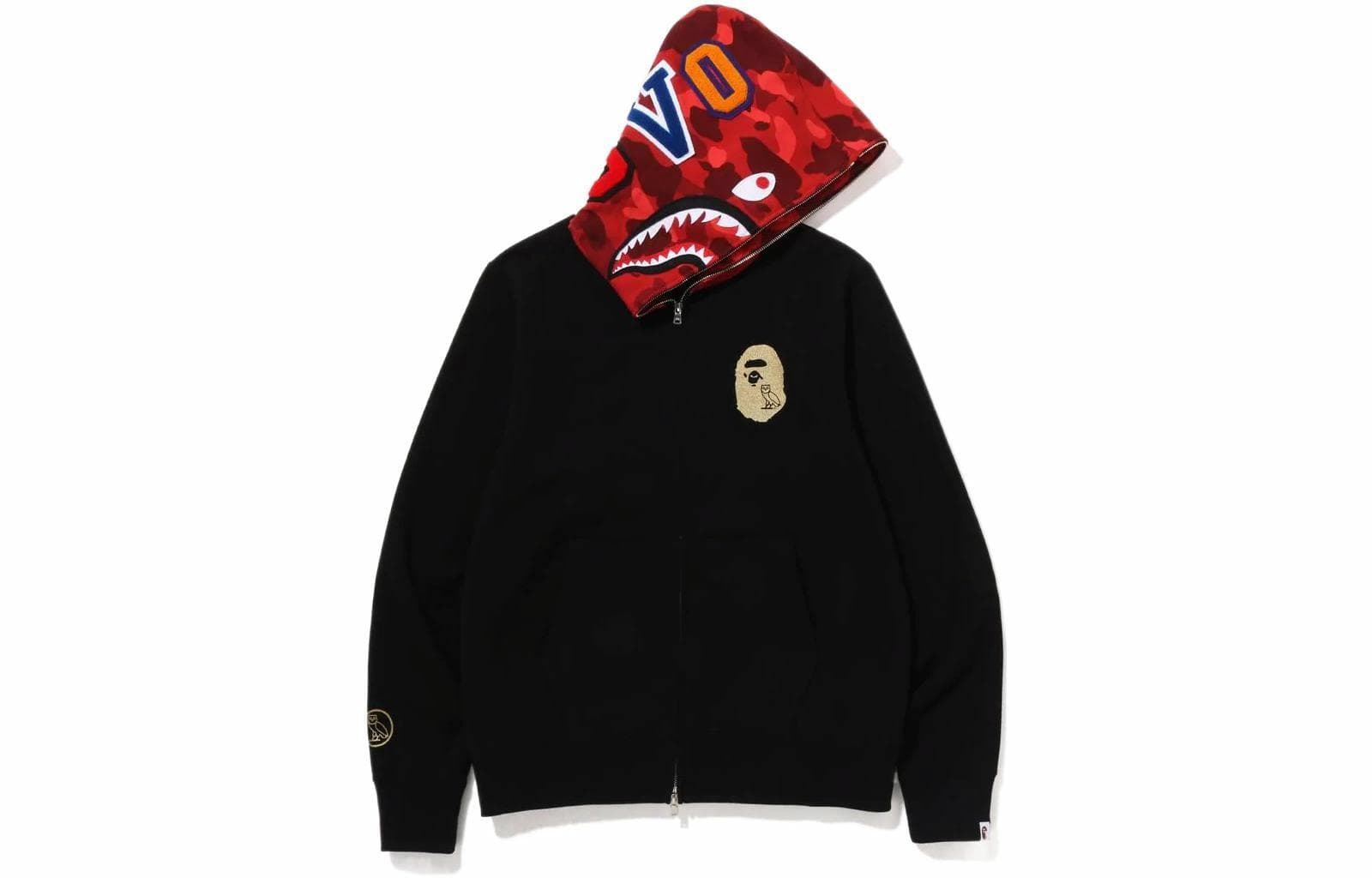 A BATHING APE BAPE x OVO Shark Full Zip Hoodie
