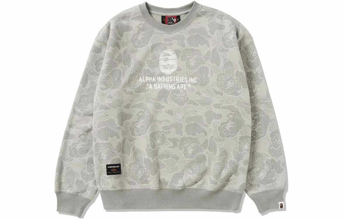 A BATHING APE x Alpha Industries FW23 Crewneck Sweatshirt