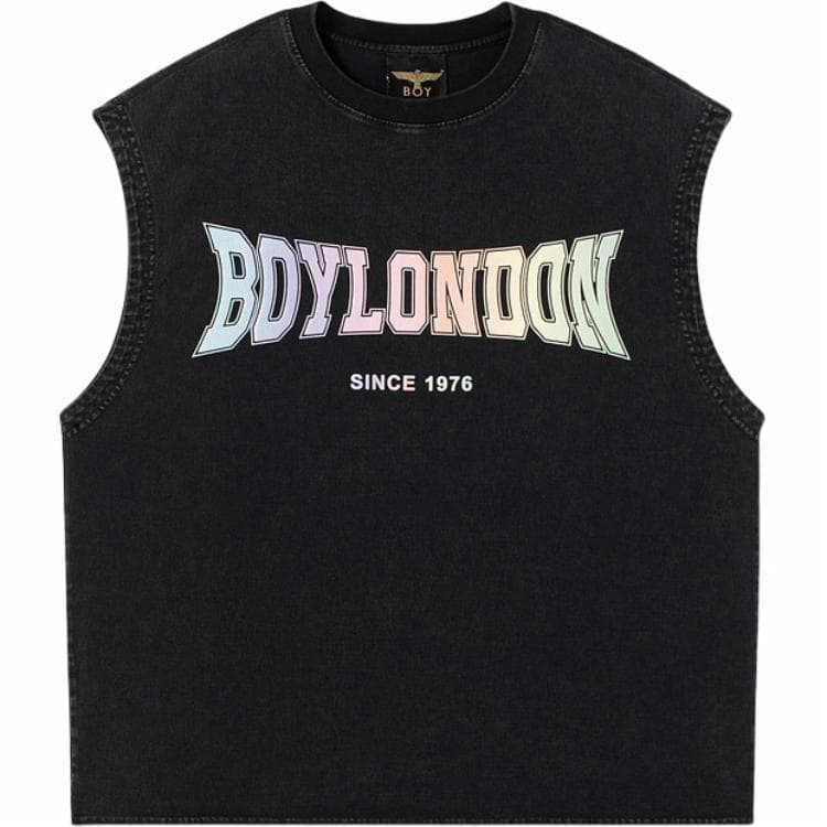 Boy London Sleeveless Logo Tee Grey