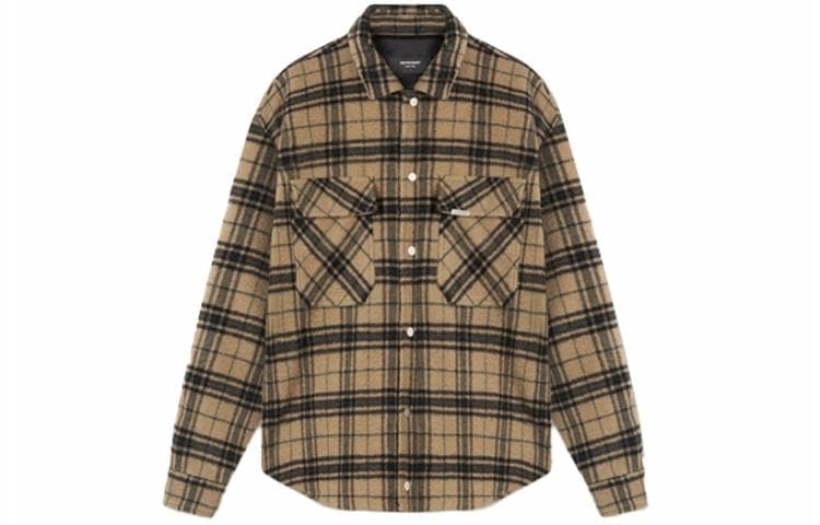 REPRESENT Brown Checkered Shirt
