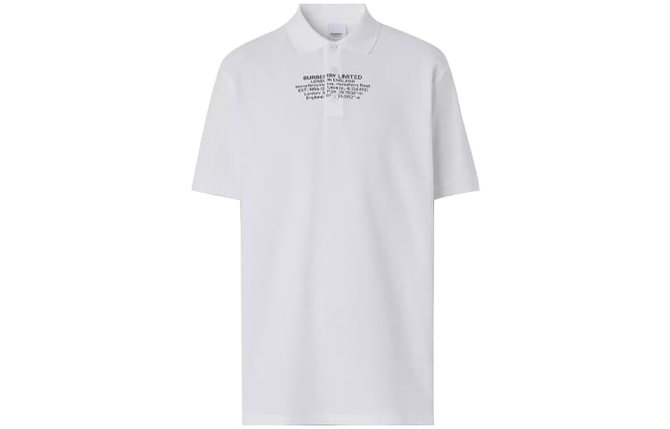 Burberry Polo Shirt White