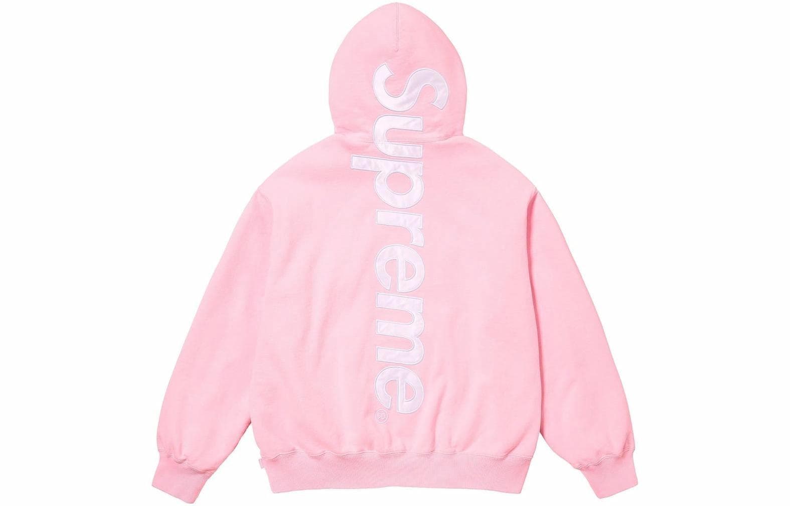 Supreme Satin Appliqué Hooded Sweatshirt