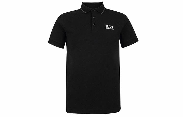 EMPORIO ARMANI/阿玛尼 Emporio Armani Polo Shirt Black
