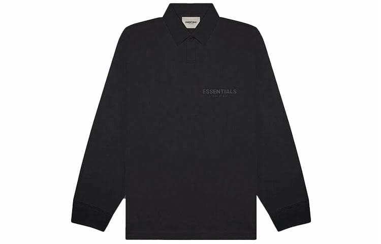 Fear of God Essentials Long Sleeve Polo Black