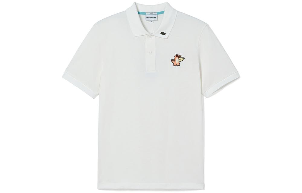 Lacoste SS23 Cartoon Print Polo White