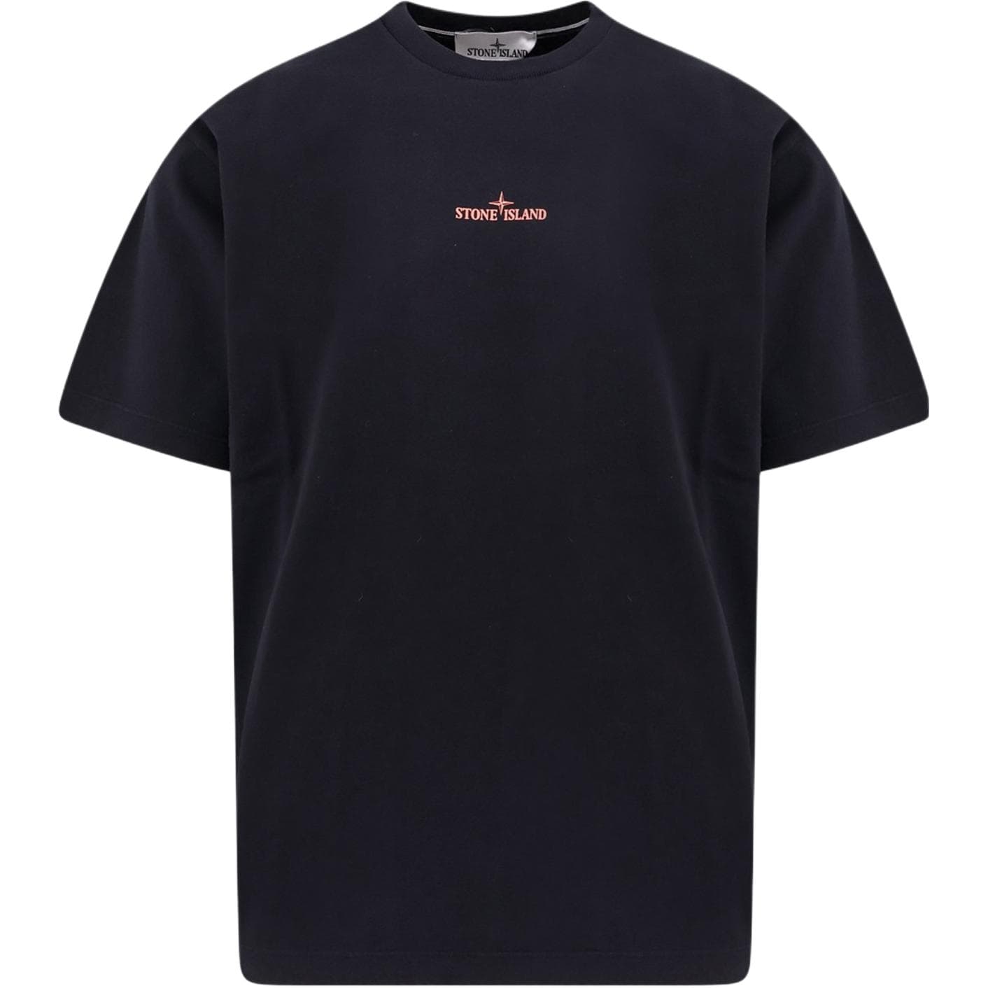 Stone Island Logo Print T-Shirt Black