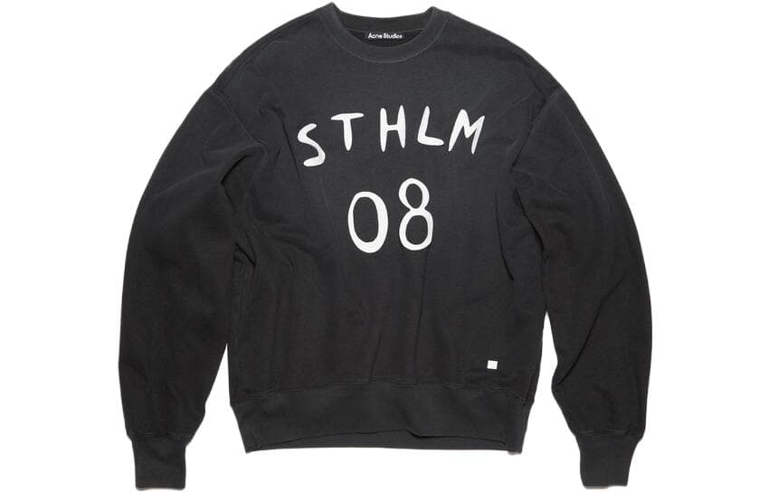 Acne Studios Face Collection FW23 Black Sweatshirt
