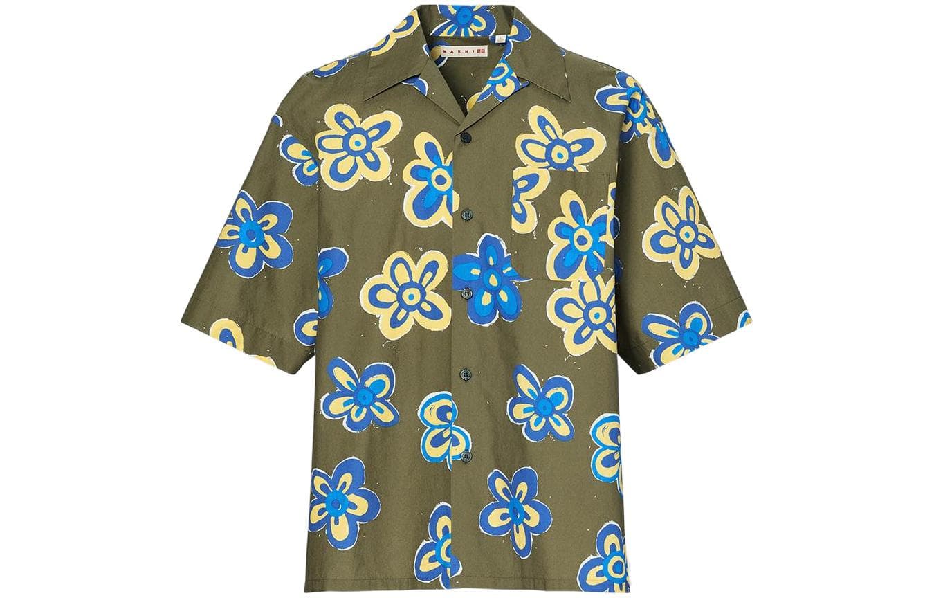 UNIQLO/优衣库 UNIQLO x MARNI Floral Print Short Sleeve Shirt