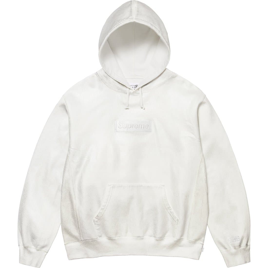 Supreme x MM6 Maison Margiela Foil Box Logo Sweatshirt