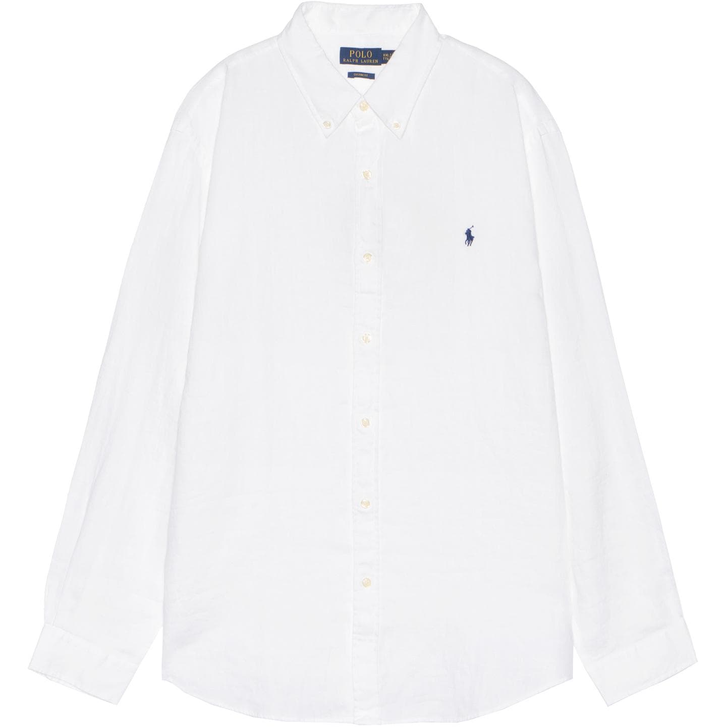 Polo Ralph Lauren Linen Long Sleeve Shirt White