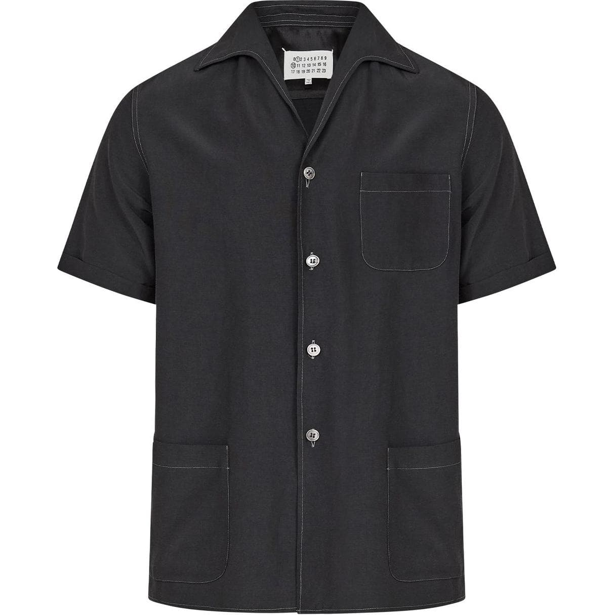 Maison Margiela/马吉拉 Maison Margiela SS25 Decorative Stitch Shirt Black