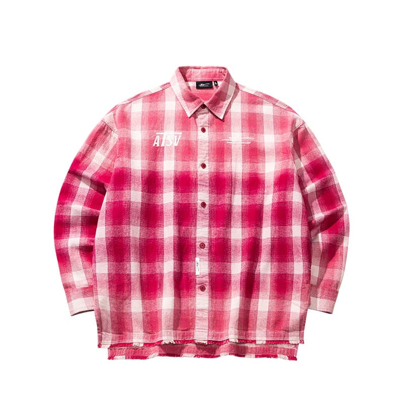 ANTA SNEAKERVERSE Anta Lifestyle Plaid Shirt Jacket Red White