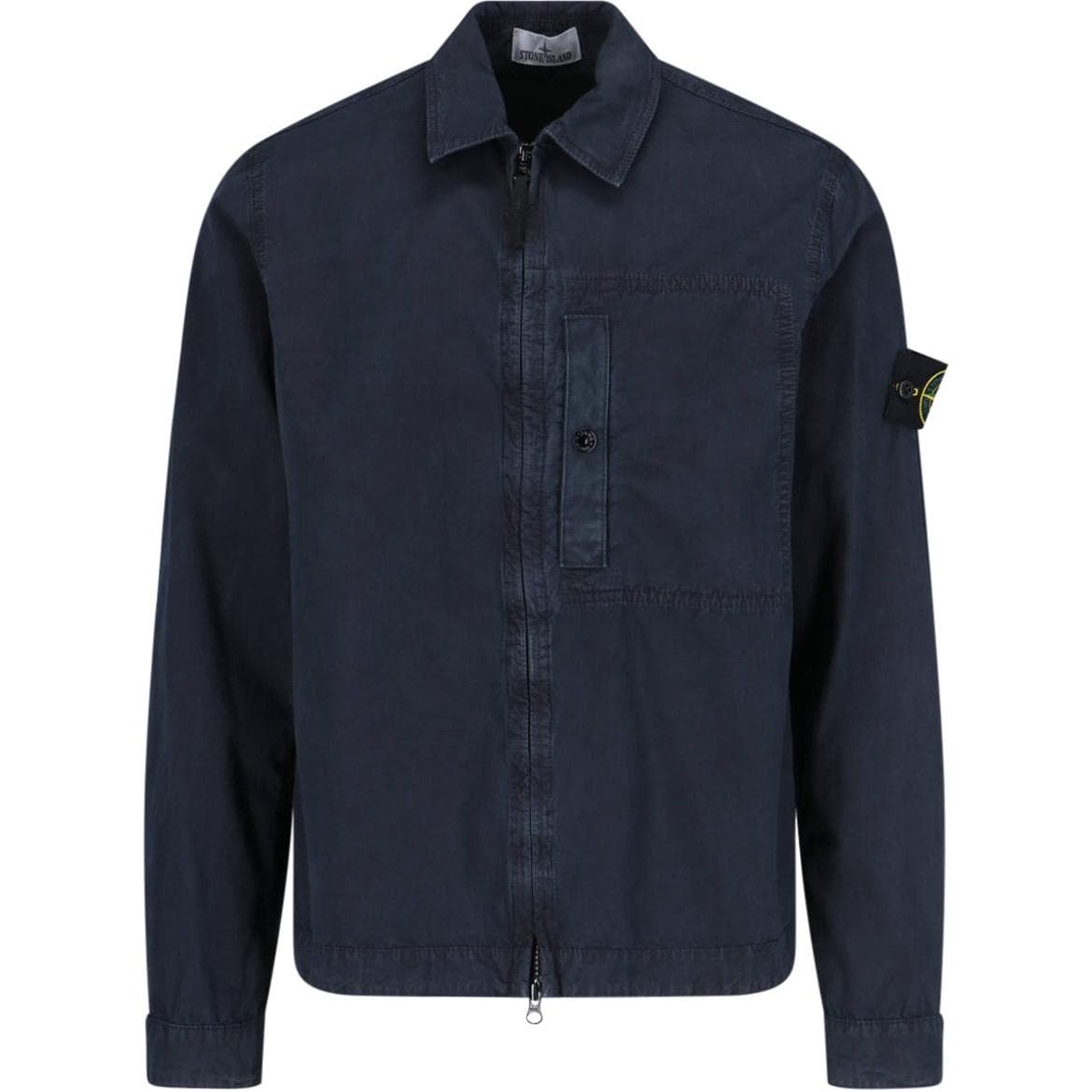 Stone Island Logo Zip Shirt