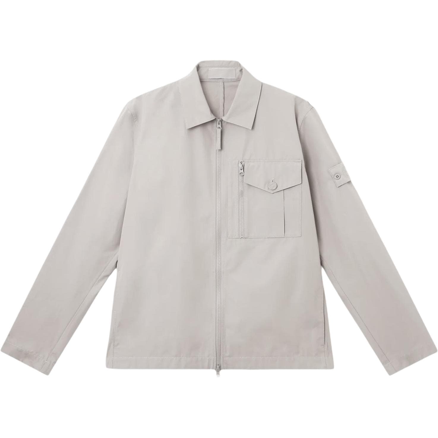 Stone Island Long Sleeve Jacket Gray White