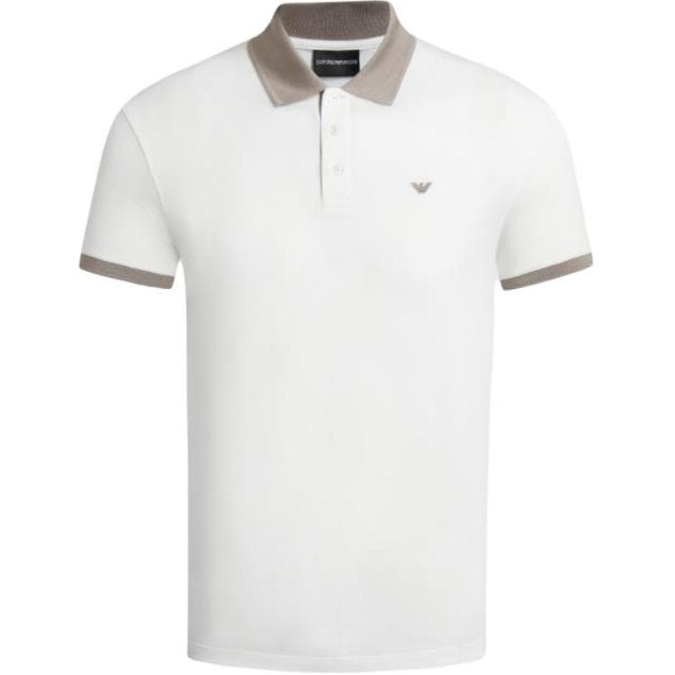 EMPORIO ARMANI/阿玛尼 Emporio Armani SS24 Logo Embroidery Polo Shirt