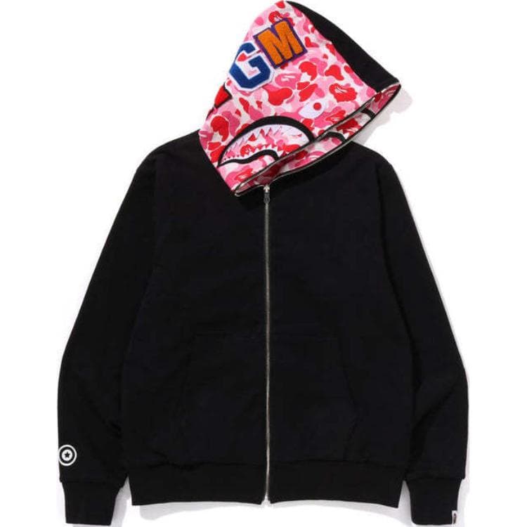 A BATHING APE BAPE ABC Camo Shark Reversible Hoodie