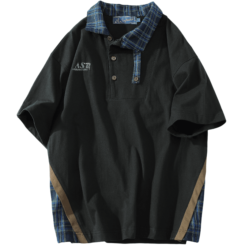 A SQUARE ROOT/A 的平方根 A SQUARE ROOT Polo Shirt Black