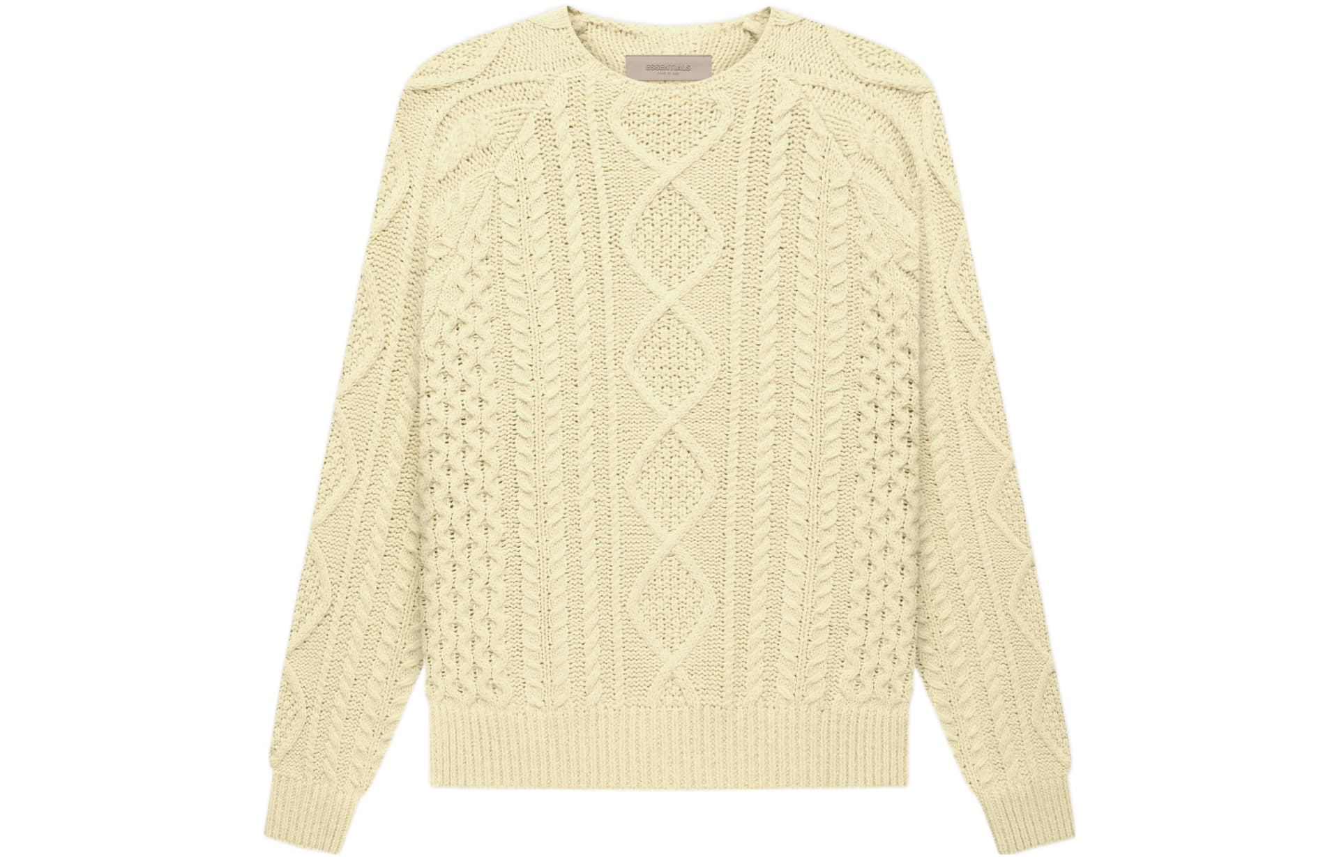 Fear of God Essentials FW22 Cable Knit Canary