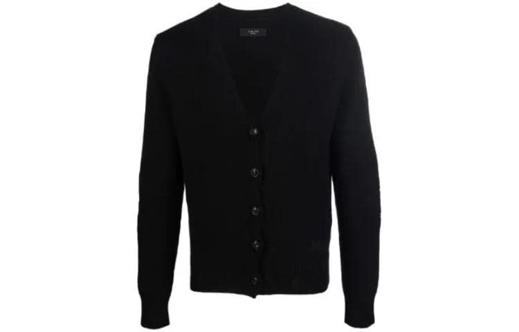 AMIRI V-Neck Knit Sweater Black